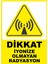 Dikkat Iyonize Olmayan Radyasyon Dijital Uv Folyo Yapışkan Baskı Uyarı Etiket Yapıştırma Sticker 1