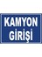 Kamyon Girişi Dijital Uv Folyo Yapışkan Baskı Uyarı Etiket Yapıştırma Sticker 35X25 1
