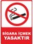 Sigara Içmek Yasaktır Dijital Uv Folyo Yapışkanlı Baskı Uyarı Etiket Yapıştırma Sticker 25X35 cm 1