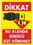 Dikkat Bu Alanda Sürücü Sizi Göremez Dijital Uv Folyo Baskı Uyarı Etiket Sticker 12.5X17.5 1