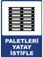 Paletleri Yatay Istifle Pvc Plakalı Uyarı Levhası Dekota Dijital Uv Baskı Yapışkanlı 25X35 cm 1