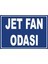 Jet Fan Odası 1 Pvc Plakalı Uyarı Levhası Dekota Dijital Uv Baskı Yapışkanlı 35X25 cm 1