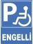 Engelli Dijital Uv Folyo Baskı Uyarı Etiket Yapıştırma Sticker 25X35 cm 1