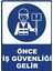 Önce Iş Güvenliği Gelir Dijital Uv Folyo Baskı Uyarı Etiket Yapıştırma Sticker 25X35 1