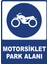 Motorsiklet Park Alanı Dijital Uv Folyo Baskı Uyarı Etiket Yapıştırma Sticker 25X35 1