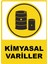 Kimyasal Variller Dijital Uv Folyo Yapışkan Baskı Uyarı Etiket Yapıştırma Sticker 12.5X17.5 1