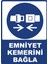 Emniyet Kemerini Bağla Dijital Uv Folyo Yapışkan Baskı Uyarı Etiket Yapıştırma Sticker 12.5X17.5 1