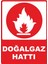 Doğalgaz Hattı Dijital Pvc Plakalı Uyarı Levhası Dekota Dijital Uv Baskı Yapışkanlı 25X35 cm 1