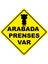 Arabada Prenses Var Dijital Uv Folyo Yapışkan Baskı Uyarı Etiket Yapıştırma Sticker 16X16 1
