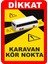 Karavan Kör Nokta Dijital Uv Folyo Baskı Uyarı Etiket Yapıştırma Sticker 25X35 1