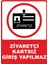 Ziyaretçi Kartsız Giriş Yapılmaz Dijital Uv Folyo Yapışkan Baskıuyarı Etiket Sticker 12.5X17.5 1