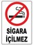 Sigara Içilmez Dijital Uv Folyo Yapışkanlı Baskı Uyarı Etiket Yapıştırma Sticker 25X35 cm 1