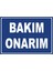 Bakım Onarım #2 Dijital Uv Folyo Baskı Uyarı Etiket Yapıştırma Sticker 35X25 cm 1