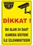 Dikkat 24 Saat Kamera Sistemi Ile Izlenmektedir Dijital Uv Folyo Baskı Uyarı Etiket 12.5X17.5 1