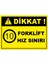 Dikkat Forklift Hız Sınırı Dijital Pvc Uyarı Levhası Dekota Dijital Uv Baskı Yapışkanlı 35X25 1