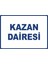 Kazan Dairesi Pvc Plakalı Uyarı Levhası Dekota Dijital Uv Baskı Yapışkanlı 35X25 cm 1