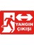 Yangın Çıkışı #5 Dijital Uv Folyo Yapışkan Baskı Uyarı Etiket Yapıştırma Sticker 35X25 1