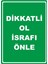 Dikkatli Ol Israfı Önle Dijital Uv Folyo Yapışkan Baskı Uyarı Etiket Yapıştırma Sticker 25X35 1