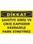 Şantiye Giriş Çıkış Park Etmeyiniz Dijital Uv Folyo Baskı Uyarı Etiket Yapıştırma Sticker 17.5X12.5 1