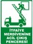Itfaiye Merdivenine Acil Çıkış Dijital Uv Folyo Baskı Uyarı Etiket Yapıştırma Sticker 12.5X17.5 1