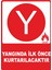Yangında Ilk Önce Kurtarılacaktır Dijital Uv Folyo Baskı Uyarı Etiket Yapıştırma Sticker 25X35 1