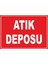 Atık Deposu 4 Dijital Uv Folyo Baskı Etiket Yapıştırma Sticker 35X25 1