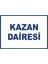 Kazan Dairesi Pvc Plakalı Uyarı Levhası Dekota Dijital Uv Baskı Yapışkanlı 17.5X12.5 cm 1