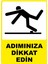 Adımınıza Dikkat Edin Dijital Uv Folyo Yapışkan Baskı Uyarı Etiket Yapıştırma Sticker 12.5X17.5 1