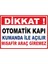 ChicArt Design Studio Otomatik Kapı Pvc Plakalı Uyarı Levhası Dekota Dijital Uv Baskı Yapışkanlı 35X25 cm 1