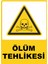 Ölüm Tehlikesi Dijital Uv Folyo Yapışkan Baskı Uyarı Etiket Yapıştırma Sticker 25X35 1