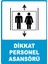 Dikkat Personel Asansörü Dijital Uv Folyo Yapışkan Baskı Uyarı Etiket Yapıştırma Sticker 25X35 1