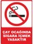 Çay Ocağında Sigara Içmek Yasaktır Dijital Uv Folyo Baskı Uyarı Etiket Yapıştırma Sticker 25X35 cm 1