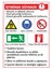 Iş Yerinde Güvenlik Dijital Uv Folyo Baskı Uyarı Etiket Yapıştırma Sticker 25X35 cm 1