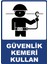 Güvenlik Kemeri Kullan Dijital Uv Folyo Baskı Uyarı Etiket Yapıştırma Sticker 25X35 1