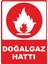 Doğalgaz Hattı Dijital Pvc Plakalı Uyarı Levhası Dekota Dijital Uv Baskı Yapışkanlı 12.5X17.5 cm 1