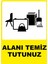 Alanı Temiz Tutunuz Pvc Plakalı Uyarı Levhası Dekota Dijital Uv Baskı Yapışkanlı 25X35 cm 1