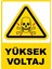 Yüksek Voltaj Dijital Uv Folyo Baskı Uyarı Etiket Yapıştırma Sticker 12.5X17.5 1