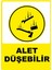 Alet Düşebilir Pvc Plakalı Uyarı Levhası Dekota Dijital Uv Baskı Yapışkanlı 12.5X17.5 cm 1