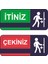 Itiniz Çekiniz Dijital Uv Folyo Baskı Yapışkanlı Uyarı Etiket Yapıştırma Sticker 25X11 cm 1