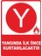 Yangında Ilk Önce Kurtarılacaktır Dijital Uv Folyo Baskı Uyarı Etiket Yapıştırma Sticker 12.5X17.5 1