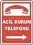 Acil Durum Telefonu Dijital Uv Folyo Yapışkan Baskı Uyarı Etiket Yapıştırma Sticker 12.5X17.5 1