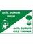 Acil Durum Duşu Dijital Uv Folyo Yapışkan Baskı Uyarı Etiket Yapıştırma Sticker 35X25 1