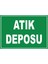 Atık Deposu 3 Dijital Uv Folyo Baskı Etiket Yapıştırma Sticker 35X25 1