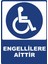 Engellilere Aittir Dijital Uv Folyo Yapışkan Baskı Uyarı Etiket Yapıştırma Sticker 12.5X17.5 1