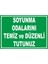 Soyunma Odalarını Temiz ve Düzenli Tutunuz Dijital Uv Folyo Baskı Uyarı Etiket Yapıştırma Sticker 1
