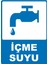 Içme Suyu Pvc Plakalı Uyarı Levhası Dekota Dijital Uv Baskı Yapışkanlı 12.5X17.5 cm 1