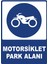 Motorsiklet Park Alanı Dijital Uv Folyo Baskı Uyarı Etiket Yapıştırma Sticker 12.5X17.5 1