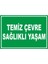 Temiz Çevre Sağlıklı Yaşam Dijital Uv Folyo Yapışkan Baskı Uyarı Etiket Yapıştırma Sticker 17.5X12.5 1