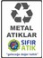Metal Atıklar Sıfır Atık Pvc Plakalı Uyarı Levhası Dekota Dijital Uv Baskı Yapışkanlı 25X35 cm 1