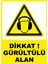 Dikkat Gürültülü Alan Pvc Plakalı Uyarı Levhası Dekota Dijital Uv Baskı Yapışkanlı 25X35 cm 1